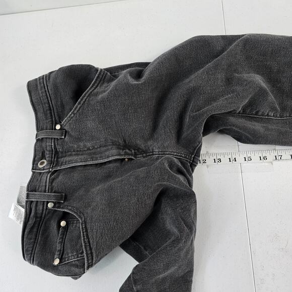 Levi's silver tab womens mom jean gray/black denim 27x27 6163 - Picture 8 of 12